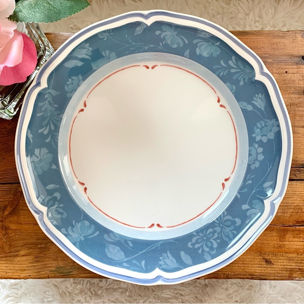 Villeroy & Boch 2 Cottage Blue Dinner Plates Country Collection / SET OF 2